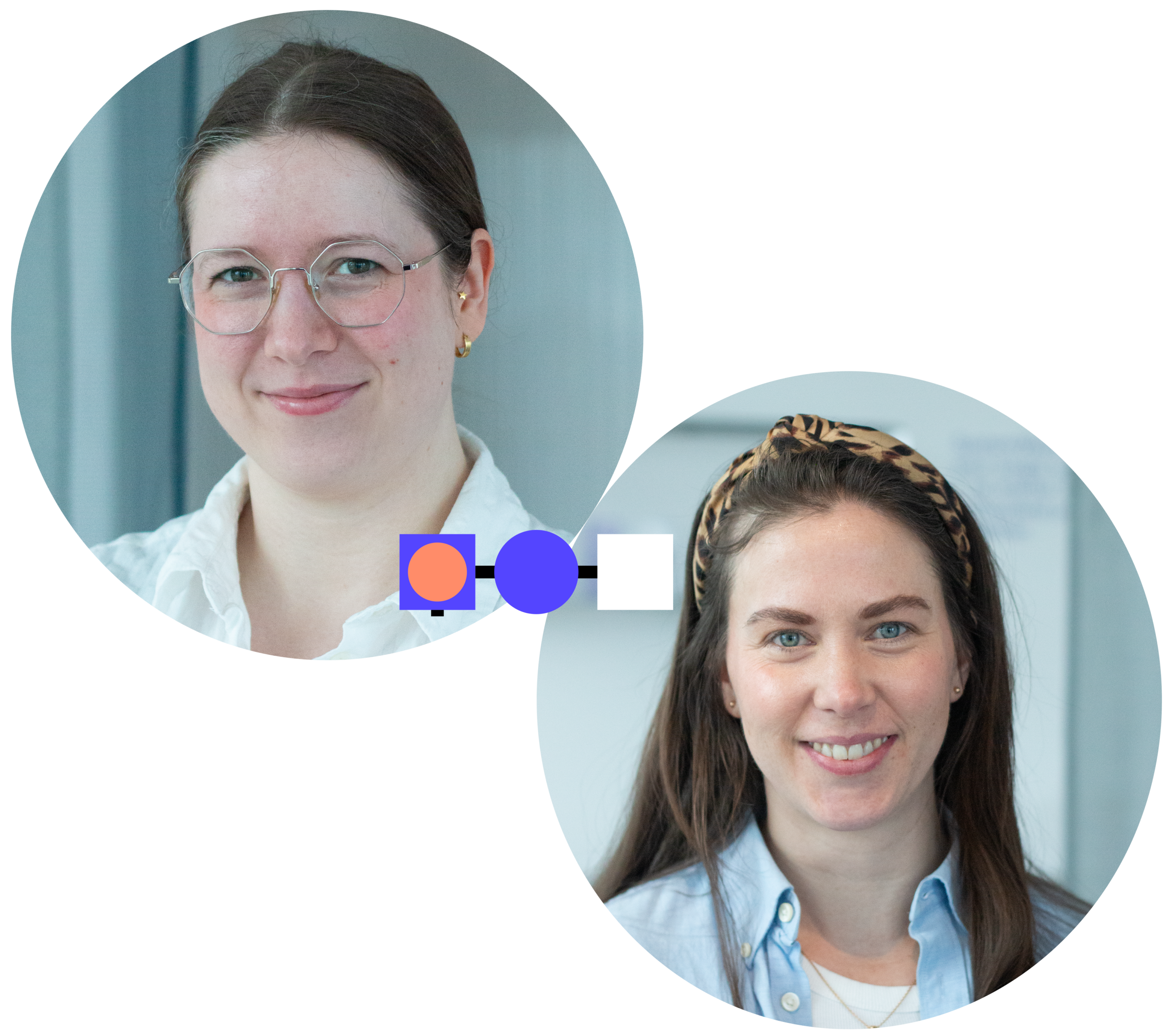 Support staff Image of two customer success employees